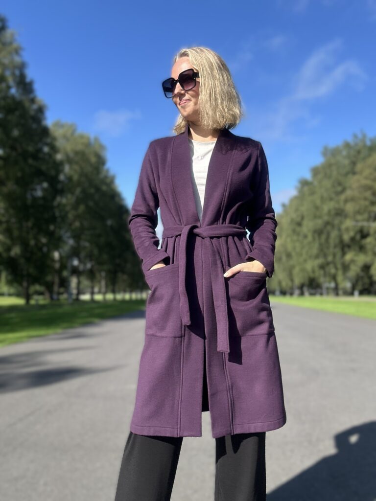 Ploomikarva luksuslik peenvillane kardigan kašmiiriga - Image 2