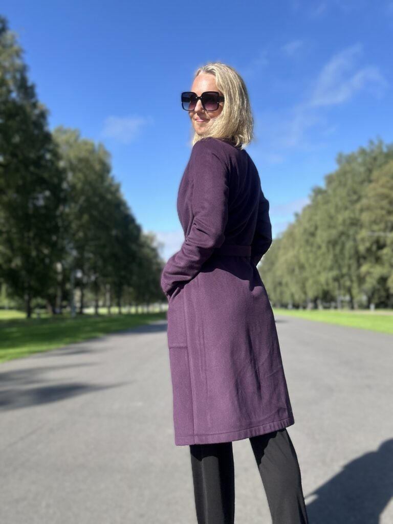 Ploomikarva luksuslik peenvillane kardigan kašmiiriga - Image 3