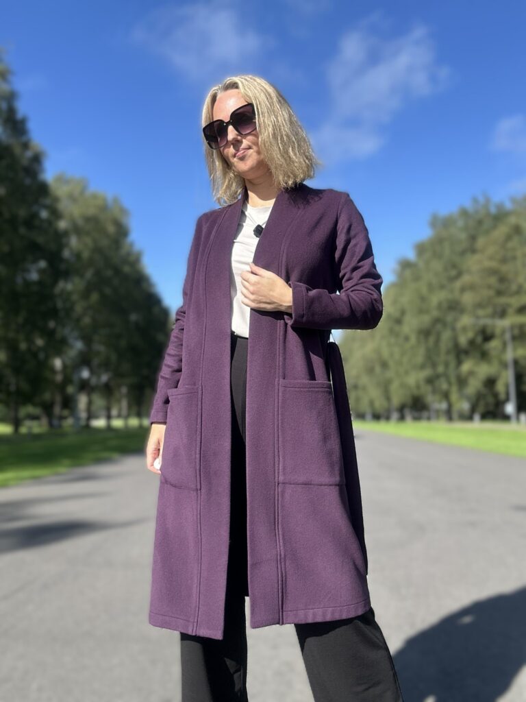 Ploomikarva luksuslik peenvillane kardigan kašmiiriga - Image 7