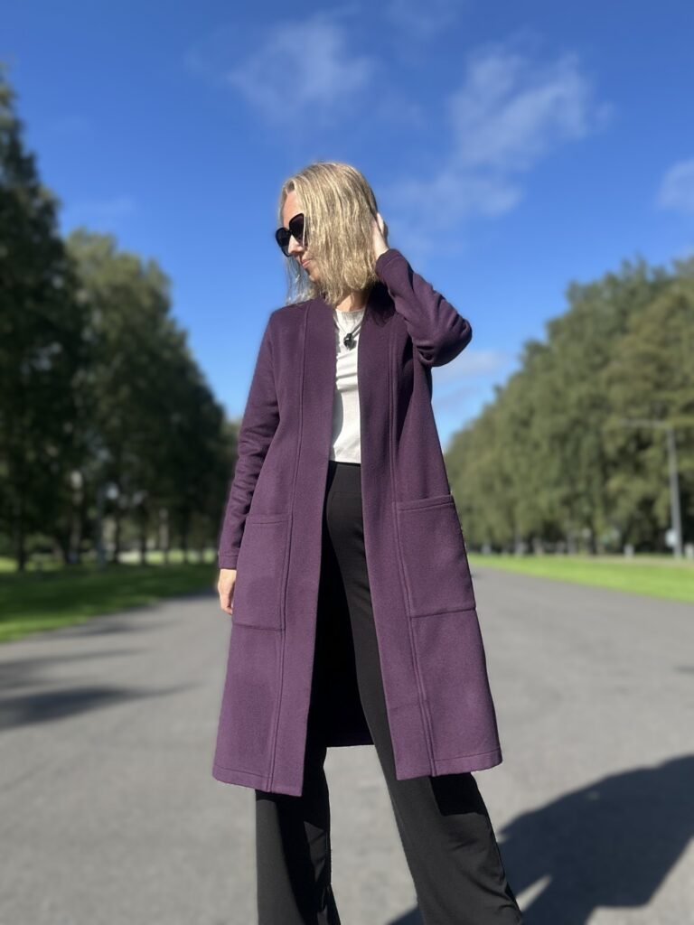 Ploomikarva luksuslik peenvillane kardigan kašmiiriga - Image 4