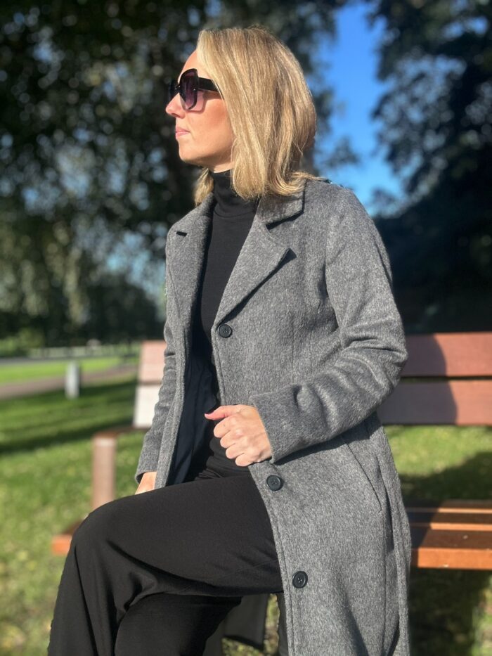 VALMIB TELLIMISEL! Hall luksuslik mantel peenvilla ja mohääriga - Image 6