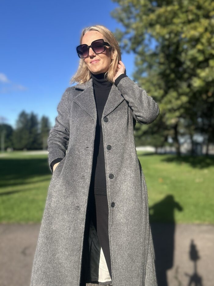 VALMIB TELLIMISEL! Hall luksuslik mantel peenvilla ja mohääriga - Image 8