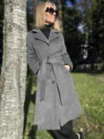 Hall luksuslik mantel peenvilla ja mohääriga