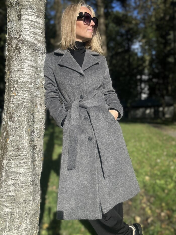 VALMIB TELLIMISEL! Hall luksuslik mantel peenvilla ja mohääriga - Image 2