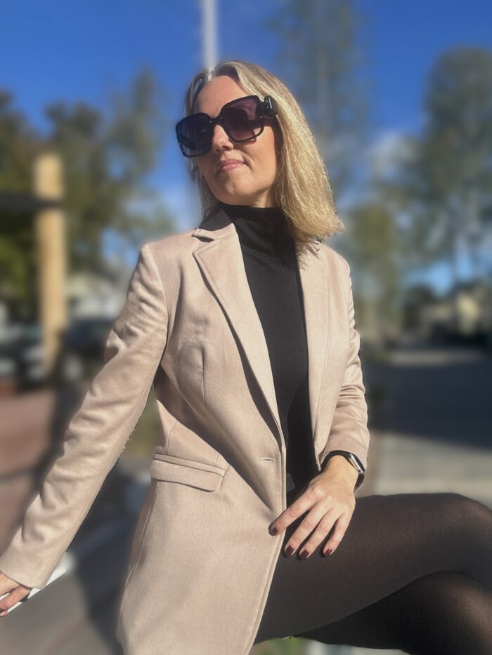 Creamy Luxurious Virgin Wool And Angora Jacket - Image 2