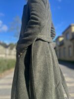 Roheline luksuslik mantel peenvilla ja mohääriga - Image 5