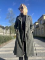 MADE TO ORDER! Green Coat With Virgin Wool and Mohair