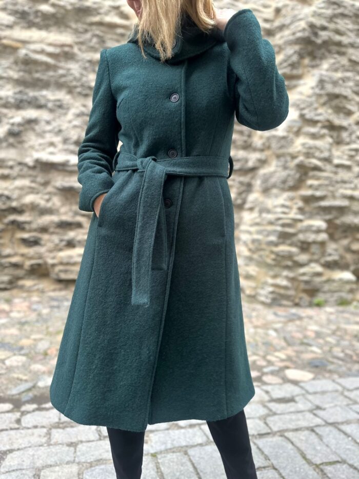 Tumeroheline talvemantel (vatiini ja eemaldatava kapuutsiga) - Image 6