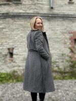 Hall luksuslik peenvillane talvemantel mohääriga (vatiini ja eemaldatava kapuutsiga) - Image 3