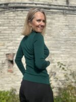 Green Turtleneck, 100% Merino Wool - Image 2