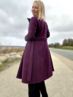 Ploomikarva luksuslik peenvillane talvemantel kašmiiriga (vatiini ja eemaldatava kapuutsiga) - Image 3