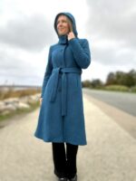 Sinine talvemantel (vatiini ja eemaldatava kapuutsiga) - Image 7