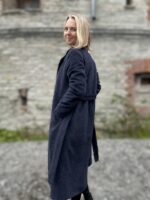 VALMIB TELLIMISEL! Tumesinine talvemantel Trench peenvilla ja mohääriga (vatiini ja eemaldatava kapuutsiga) - Image 6