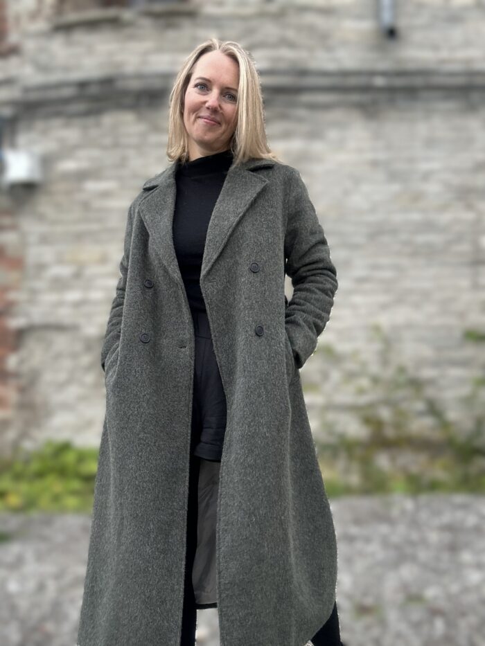 Rohekas talvemantel Trench peenvilla ja mohääriga (vatiini ja eemaldatava kapuutsiga) - Image 4