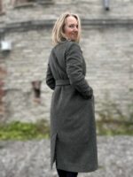 Rohekas talvemantel Trench peenvilla ja mohääriga (vatiini ja eemaldatava kapuutsiga) - Image 3