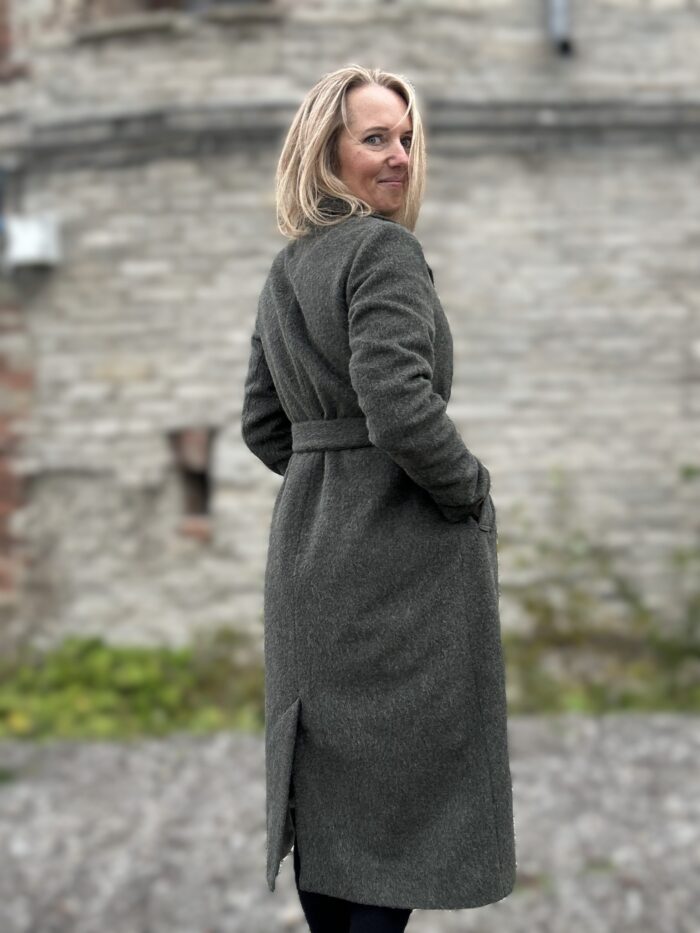 VALMIB TELLIMISEL! Rohekas talvemantel Trench peenvilla ja mohääriga (vatiini ja eemaldatava kapuutsiga) - Image 6