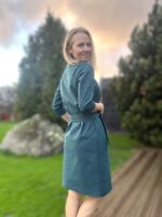 Roheline kleit vööga - Image 3