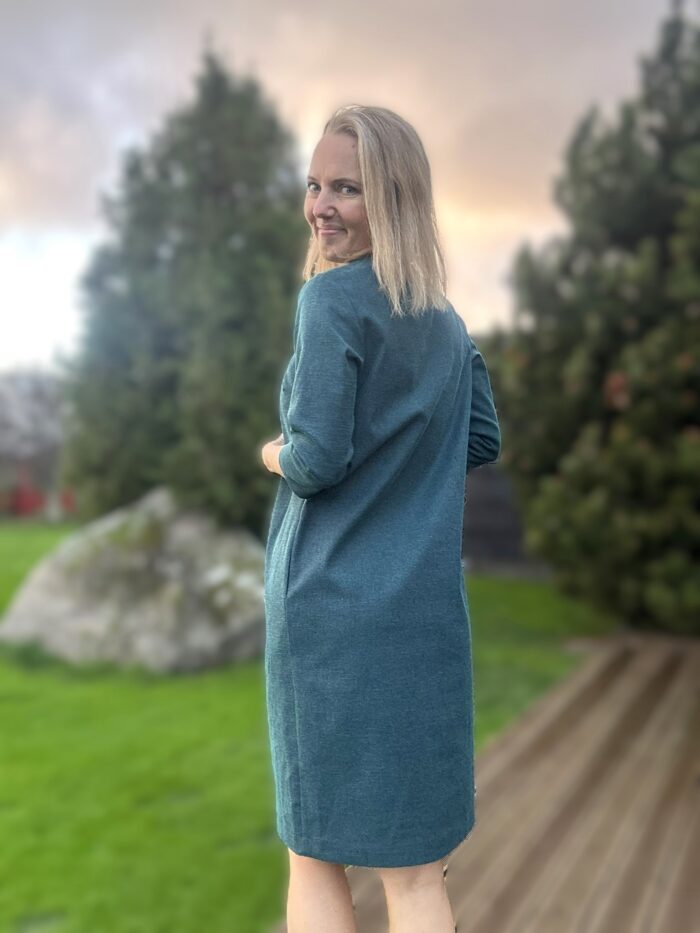 Roheline kleit vööga - Image 4