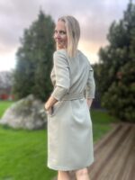 Heleroheline kleit vööga, 100% peenvill - Image 3