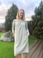 Heleroheline kleit vööga, 100% peenvill - Image 2