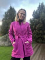 Fuksia kardigan peenvilla ja kašmiiriga - AINUEKSEMPLAR!