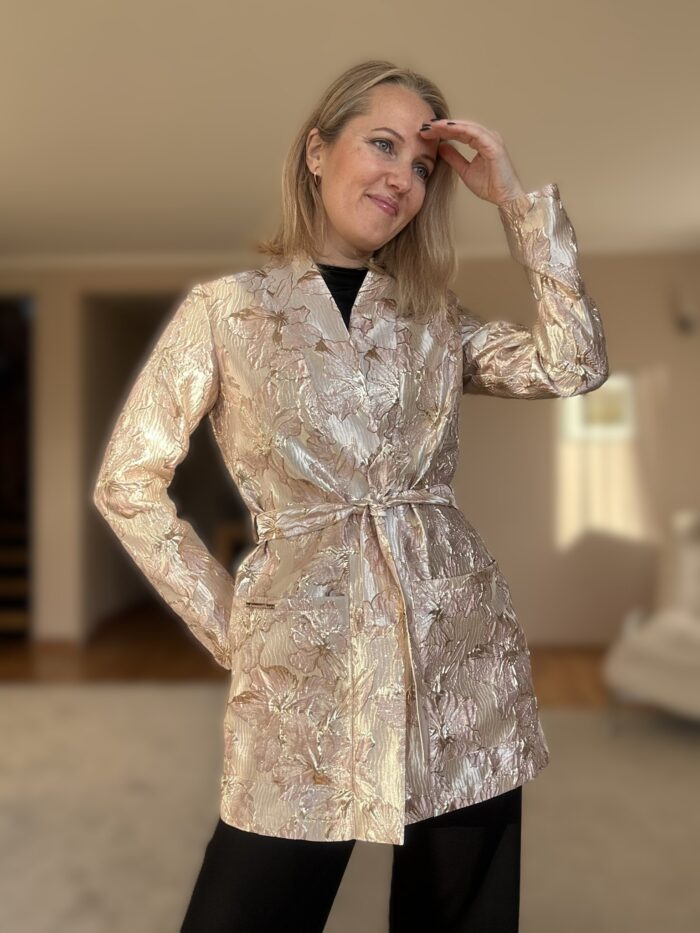 Cardigan With A Luxurious Sheen - Image 1