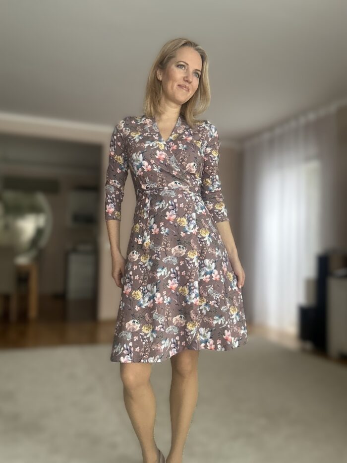 Hõlmikkleit Lilled kreem - Image 3