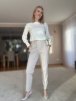 Cream Luxury Trousers - Image 5