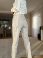Cream Luxury Trousers - Image 3