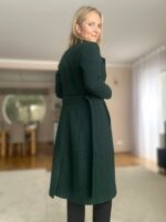 VALMIB TELLIMISEL! Naiste roheline kevadsügismantel, 100% vill - Image 3