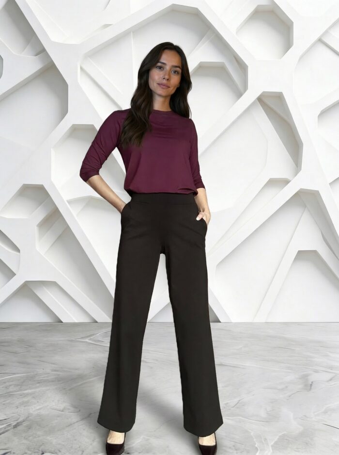 Mustad püksid laia säärega - Image 2