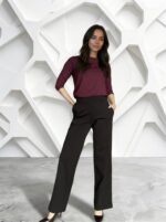 Mustad püksid laia säärega - Image 4