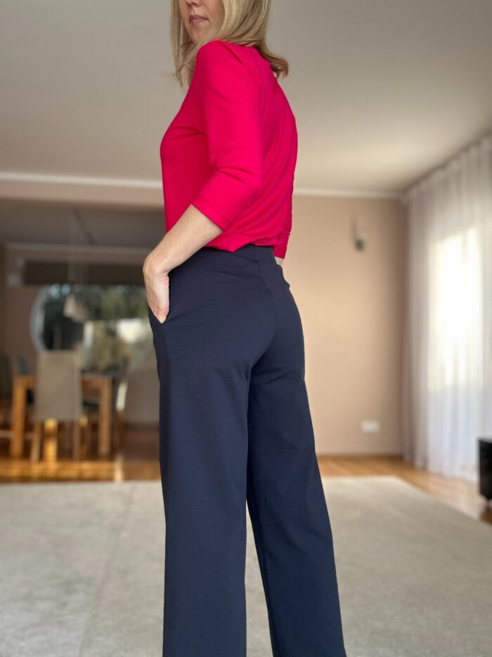 Tumesinised püksid laia säärega - Image 2