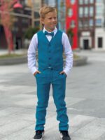 Blue Trousers, 100% Linen