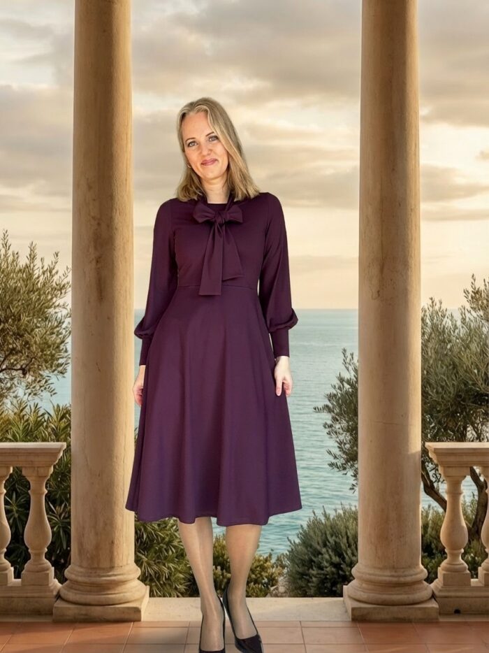 Burgundy Dress - Image 3