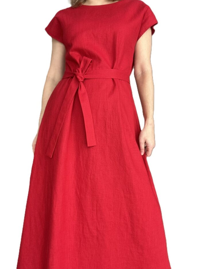 Punane linane maksikleit - Image 4