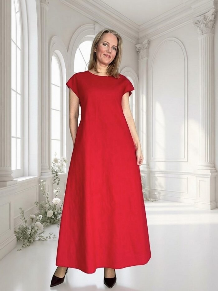 Punane linane maksikleit - Image 2