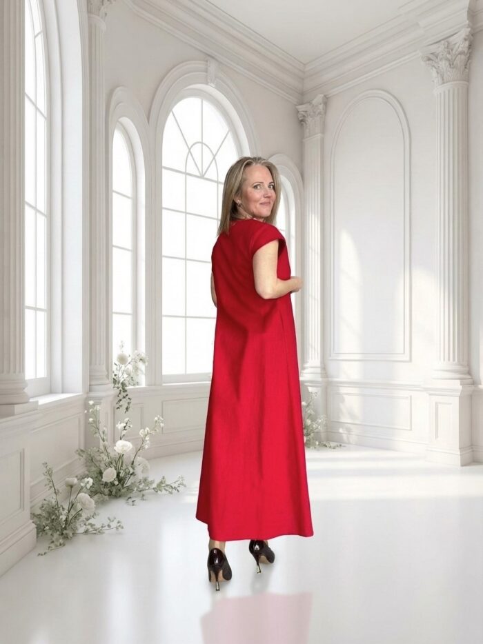 Punane linane maksikleit - Image 3