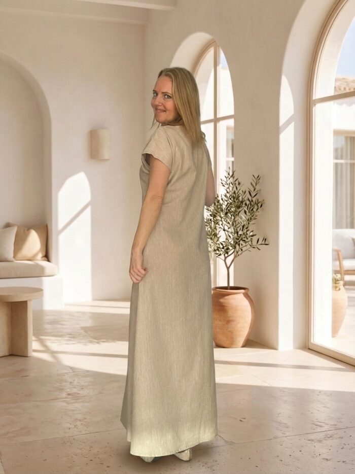 Linane maksikleit kalasaba mustriga - Image 3