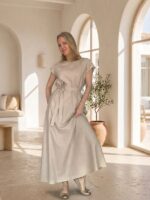 Linane maksikleit kalasaba mustriga - Image 4