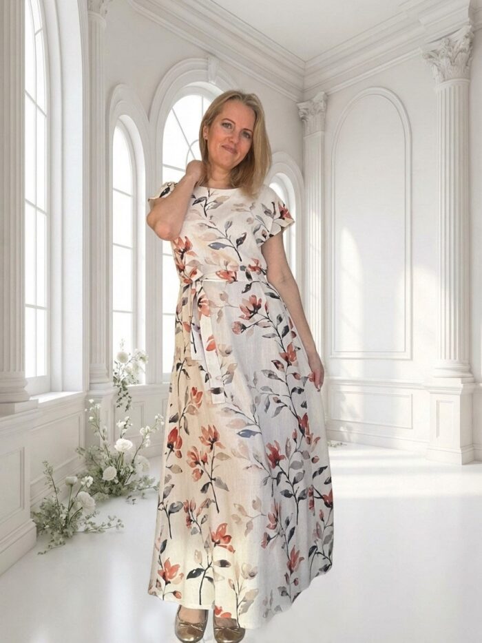 Linane maksikleit lilledega - Image 2