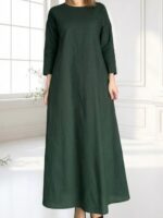 Tumeroheline linane maksikleit varrukaga - Image 2