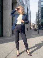 Sinine peenvillane pintsak