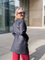 Tumesinine kardigan, 100% peenvill - Image 4