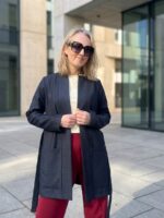 Tumesinine kardigan, 100% peenvill - Image 3