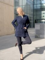 Tumesinine peenvillaga kardigan