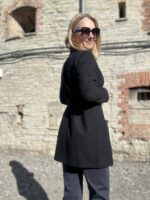 Black Cardigan, 100% Virgin Wool - Image 2