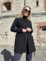 Black Cardigan, 100% Virgin Wool - Image 3