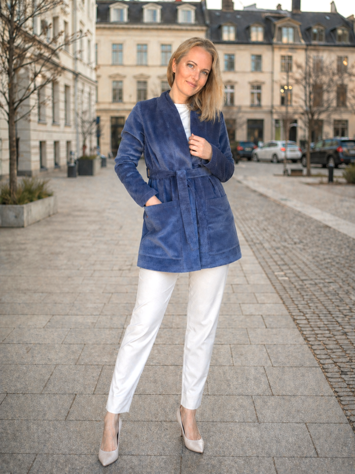 Sinine velvet kardigan - Image 2