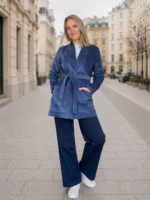 Navy Blue Trousers Wide Leg - Image 4